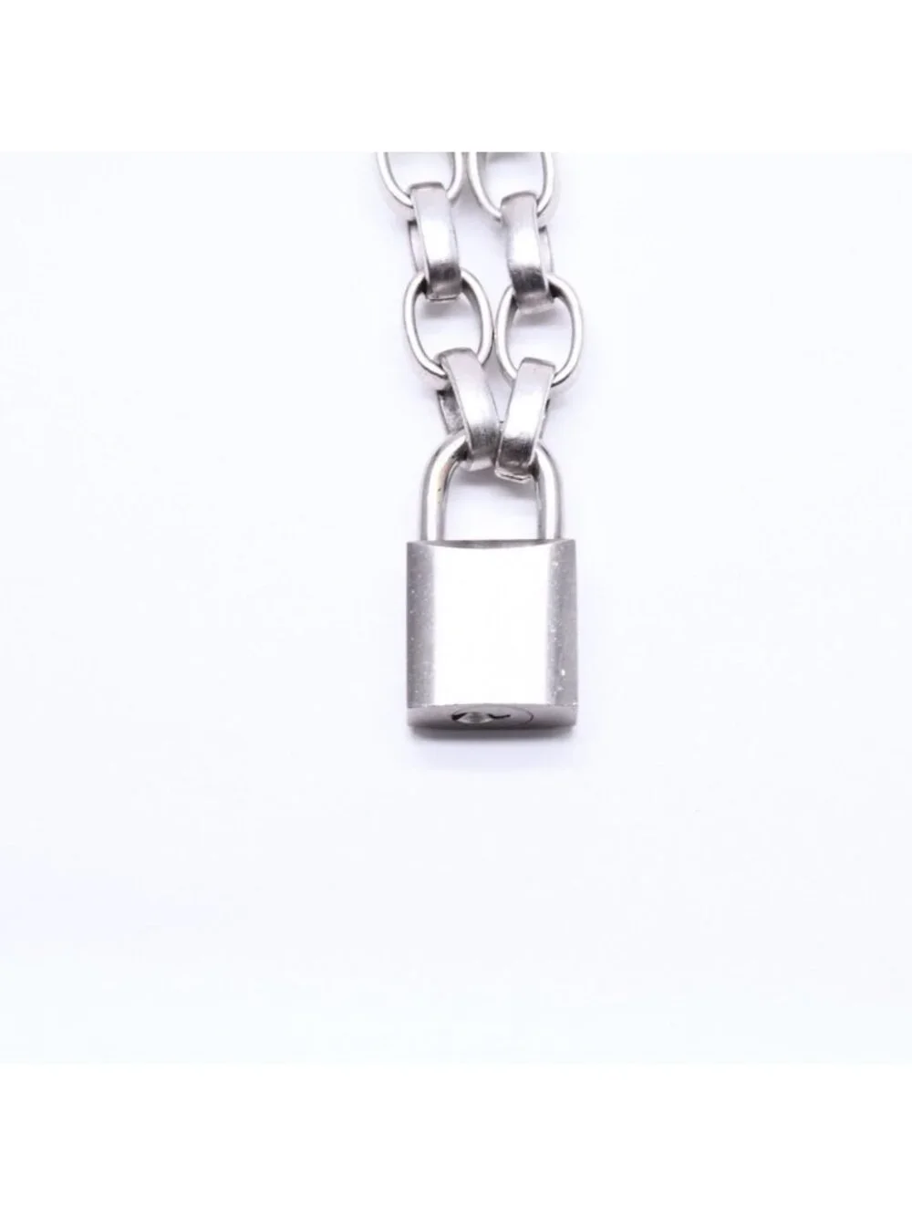 Chanel Necklace Silver Chain CC Logo Metal